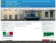 Tablet Screenshot of comune.carre.vi.it